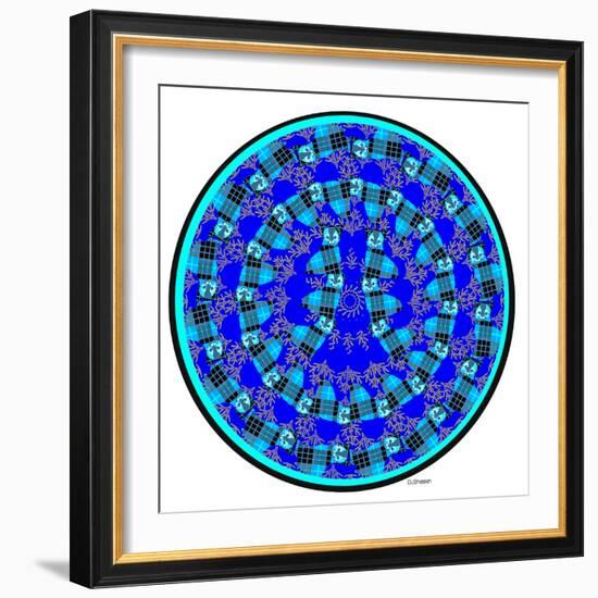 Cat Mandala XVII-David Sheskin-Framed Giclee Print