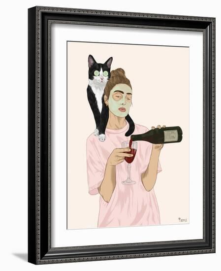 Cat Mom I-Tara Royle-Framed Art Print