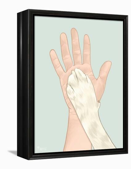 Cat Mom IV-Tara Royle-Framed Stretched Canvas