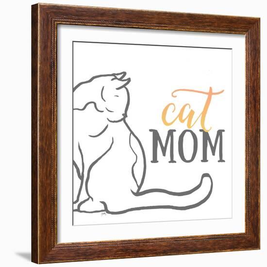 Cat Mom-Elizabeth Medley-Framed Art Print