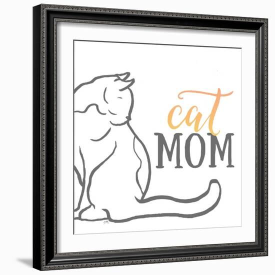 Cat Mom-Elizabeth Medley-Framed Art Print