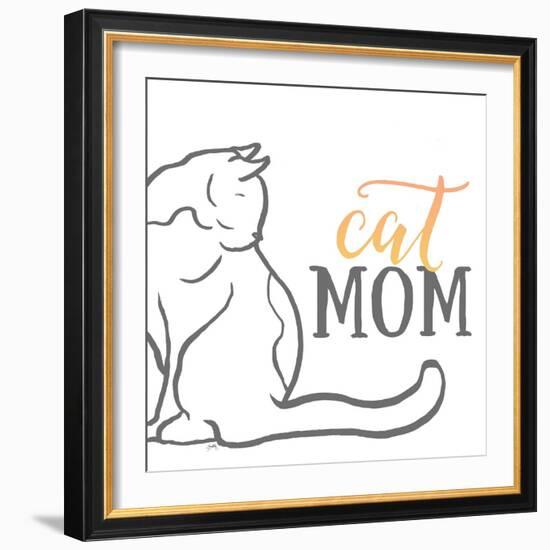 Cat Mom-Elizabeth Medley-Framed Art Print