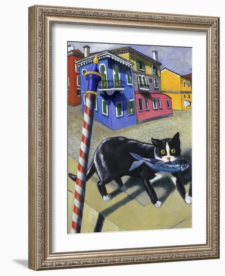 Cat of Burano (Chat de Burano)-Isy Ochoa-Framed Giclee Print