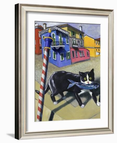 Cat of Burano (Chat de Burano)-Isy Ochoa-Framed Giclee Print