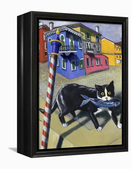 Cat of Burano (Chat de Burano)-Isy Ochoa-Framed Premier Image Canvas