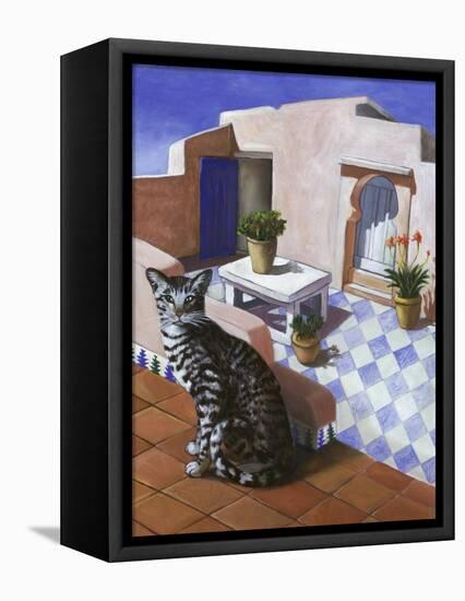 Cat of Morocco (Chat Du Maroc)-Isy Ochoa-Framed Premier Image Canvas