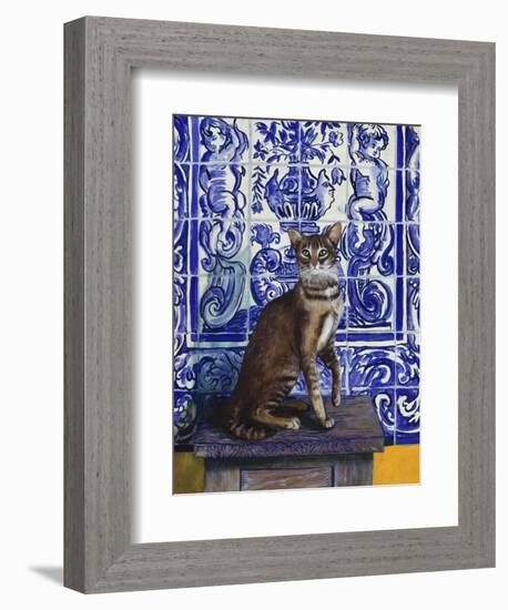 Cat of Portugal (Chat Du Portugal)-Isy Ochoa-Framed Giclee Print