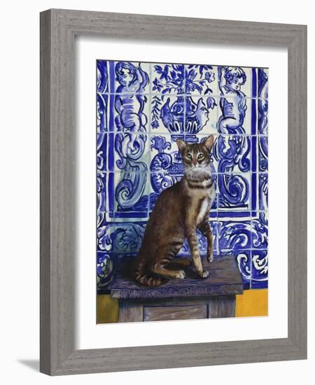 Cat of Portugal (Chat Du Portugal)-Isy Ochoa-Framed Giclee Print