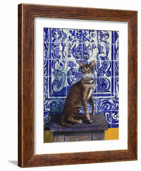 Cat of Portugal (Chat Du Portugal)-Isy Ochoa-Framed Giclee Print