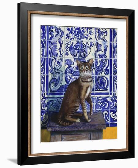 Cat of Portugal (Chat Du Portugal)-Isy Ochoa-Framed Giclee Print