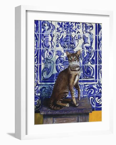 Cat of Portugal (Chat Du Portugal)-Isy Ochoa-Framed Giclee Print