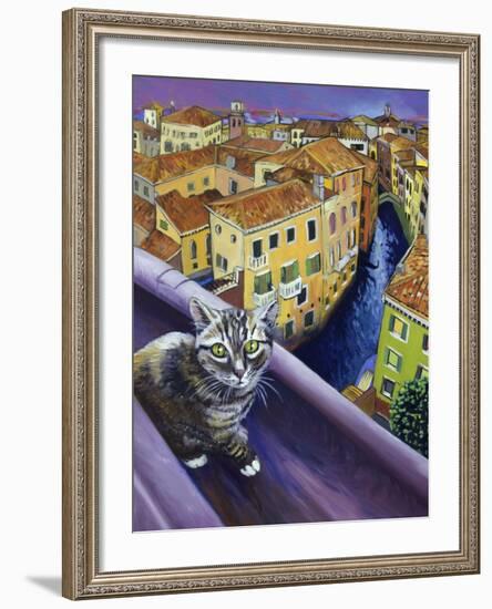 Cat of Venice (Chat de Venise)-Isy Ochoa-Framed Giclee Print