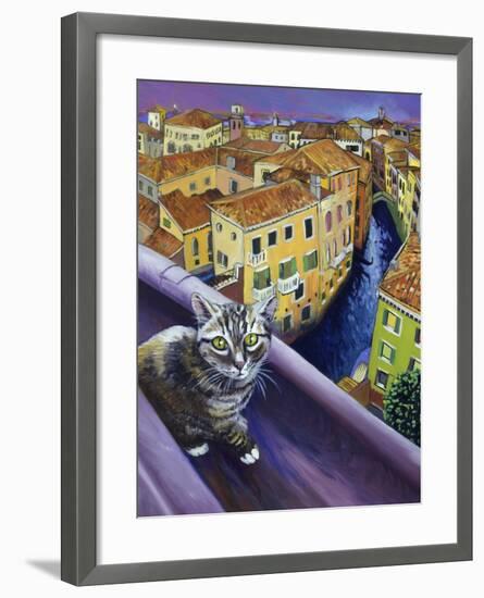 Cat of Venice (Chat de Venise)-Isy Ochoa-Framed Giclee Print