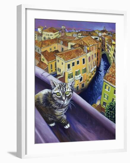 Cat of Venice (Chat de Venise)-Isy Ochoa-Framed Giclee Print