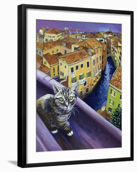Cat of Venice (Chat de Venise)-Isy Ochoa-Framed Giclee Print