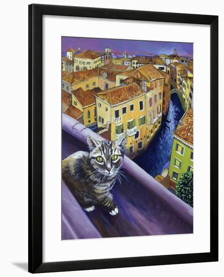 Cat of Venice (Chat de Venise)-Isy Ochoa-Framed Giclee Print