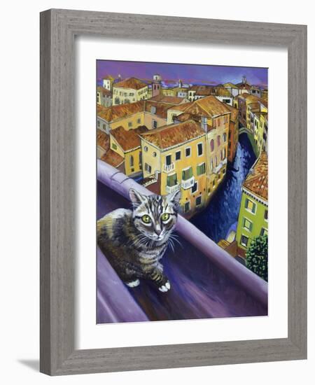 Cat of Venice (Chat de Venise)-Isy Ochoa-Framed Giclee Print