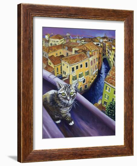 Cat of Venice (Chat de Venise)-Isy Ochoa-Framed Giclee Print