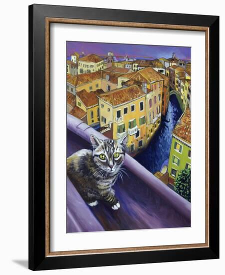 Cat of Venice (Chat de Venise)-Isy Ochoa-Framed Giclee Print