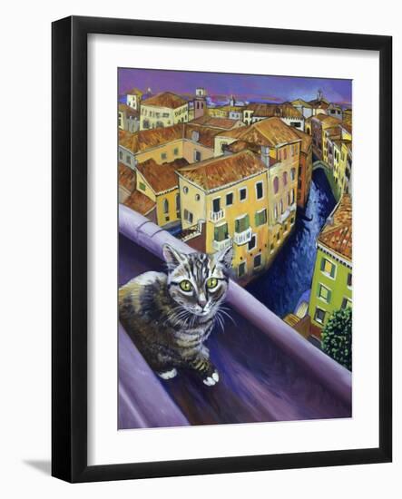 Cat of Venice (Chat de Venise)-Isy Ochoa-Framed Giclee Print