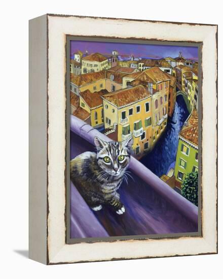 Cat of Venice (Chat de Venise)-Isy Ochoa-Framed Premier Image Canvas