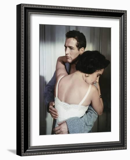 Cat on a Hot Tin Roof 1958 Directed by Richard Brooks Elizabeth Taylor and Paul Newman-null-Framed Photo