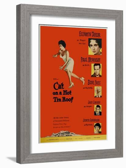 Cat on a Hot Tin Roof, 1958-null-Framed Art Print