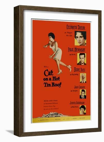 Cat on a Hot Tin Roof, 1958-null-Framed Art Print