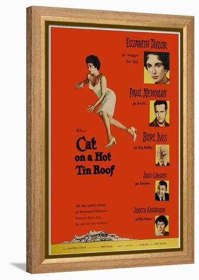 Cat on a Hot Tin Roof, 1958-null-Framed Stretched Canvas