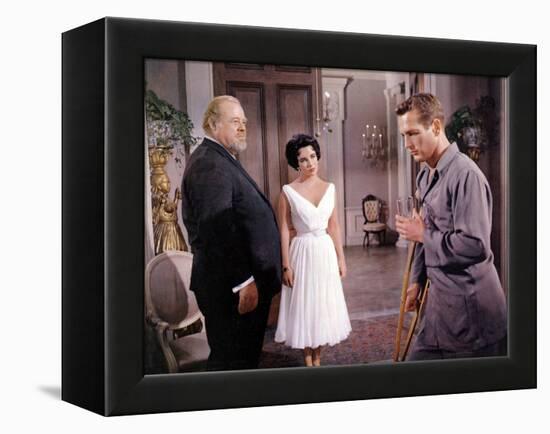 Cat on a Hot Tin Roof, Burl Ives, Elizabeth Taylor, Paul Newman, 1958-null-Framed Stretched Canvas