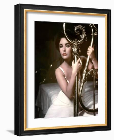 Cat on a Hot Tin Roof, Elizabeth Taylor, Directed by Richard Brooks, 1958-null-Framed Photo