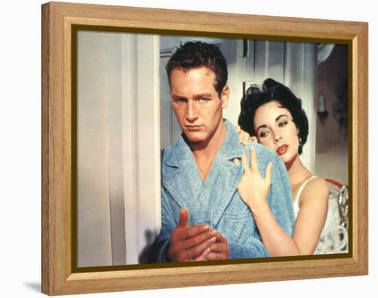 Cat on a Hot Tin Roof, Paul Newman, Elizabeth Taylor, 1958-null-Framed Stretched Canvas