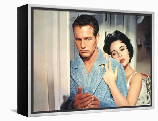 Cat on a Hot Tin Roof, Paul Newman, Elizabeth Taylor, 1958-null-Framed Stretched Canvas