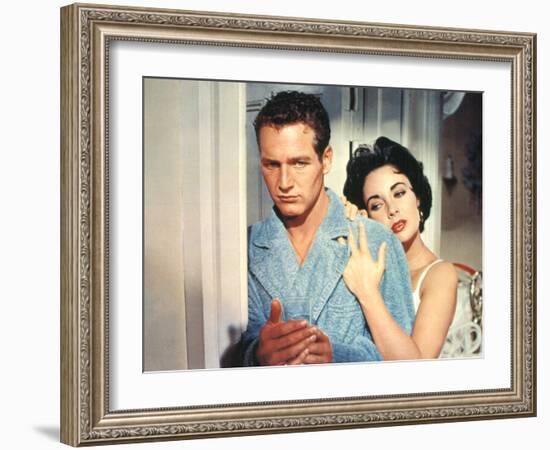 Cat on a Hot Tin Roof, Paul Newman, Elizabeth Taylor, 1958-null-Framed Photo