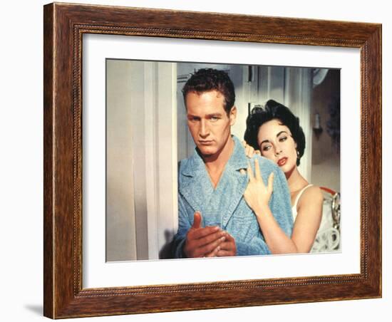 Cat on a Hot Tin Roof, Paul Newman, Elizabeth Taylor, 1958-null-Framed Photo