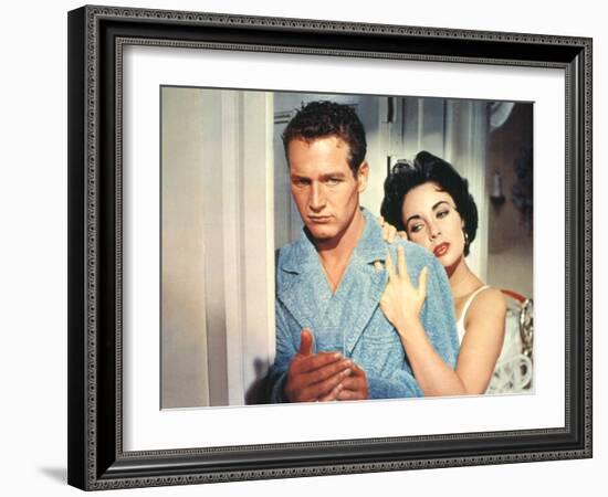 Cat on a Hot Tin Roof, Paul Newman, Elizabeth Taylor, 1958-null-Framed Photo