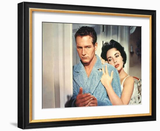 Cat on a Hot Tin Roof, Paul Newman, Elizabeth Taylor, 1958-null-Framed Photo