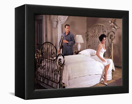 Cat on a Hot Tin Roof, Paul Newman, Elizabeth Taylor, 1958-null-Framed Stretched Canvas