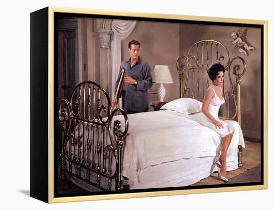 Cat on a Hot Tin Roof, Paul Newman, Elizabeth Taylor, 1958-null-Framed Stretched Canvas