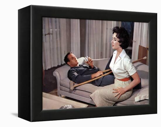 Cat on a Hot Tin Roof, Paul Newman, Elizabeth Taylor, 1958-null-Framed Stretched Canvas