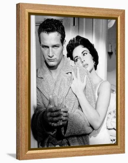 Cat on a Hot Tin Roof, Paul Newman, Elizabeth Taylor, 1958-null-Framed Stretched Canvas