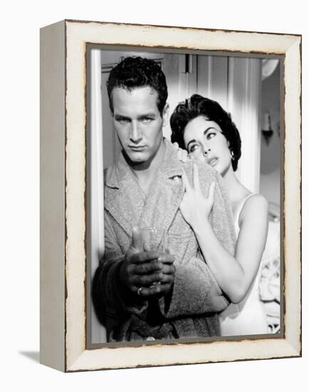 Cat on a Hot Tin Roof, Paul Newman, Elizabeth Taylor, 1958-null-Framed Stretched Canvas