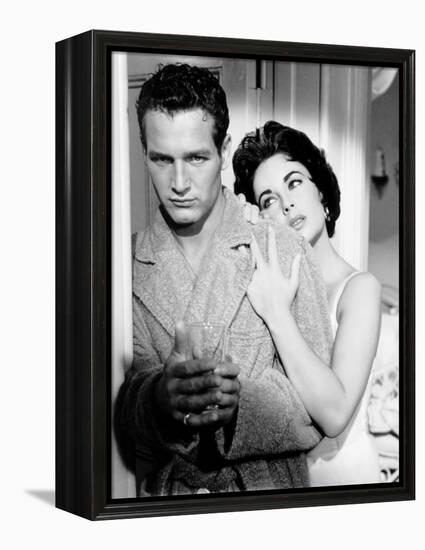 Cat on a Hot Tin Roof, Paul Newman, Elizabeth Taylor, 1958-null-Framed Stretched Canvas