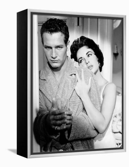 Cat on a Hot Tin Roof, Paul Newman, Elizabeth Taylor, 1958-null-Framed Stretched Canvas