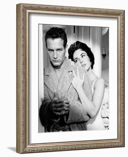 Cat on a Hot Tin Roof, Paul Newman, Elizabeth Taylor, 1958-null-Framed Photo