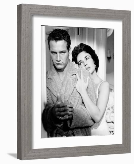 Cat on a Hot Tin Roof, Paul Newman, Elizabeth Taylor, 1958-null-Framed Photo