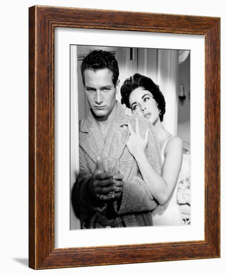 Cat on a Hot Tin Roof, Paul Newman, Elizabeth Taylor, 1958-null-Framed Photo