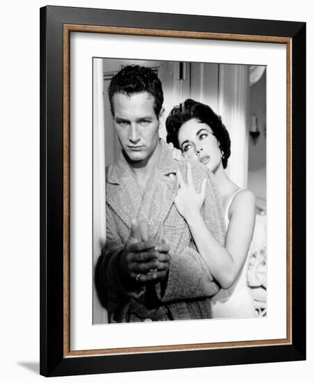 Cat on a Hot Tin Roof, Paul Newman, Elizabeth Taylor, 1958-null-Framed Photo