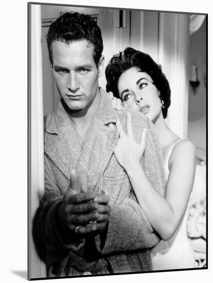 Cat on a Hot Tin Roof, Paul Newman, Elizabeth Taylor, 1958-null-Mounted Photo