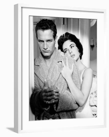 Cat on a Hot Tin Roof, Paul Newman, Elizabeth Taylor, 1958-null-Framed Photo